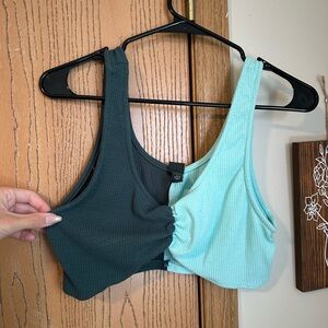 Color block crop top